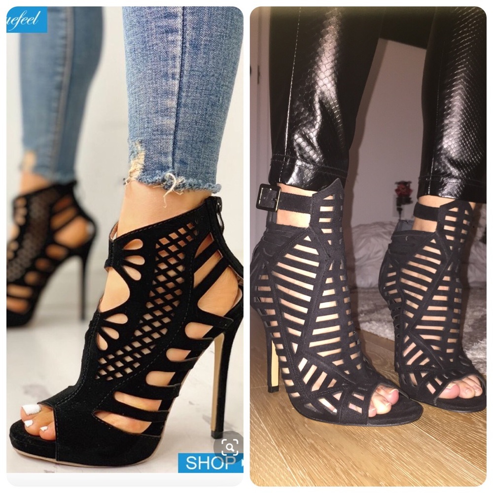 Never worn Chelsea & Zoe heels (right)
